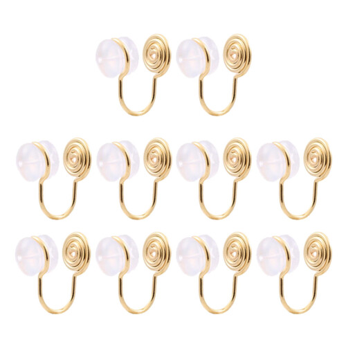 Non-Pierced Clip-On Earring Converters Copper 10-Pack 1