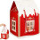 3D Pop Up Christmas Cottage Gift Box Red 1PC 1