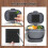 Compost Bin Charcoal Filter Replacement 10 pcs 4.7 inch 7