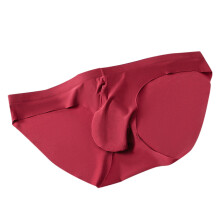 Men's Silk Cotton Briefs Low-Rise Pouch Design