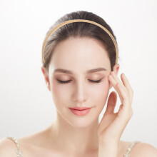 Golden Thin Metal Headband for Women 1 Piece