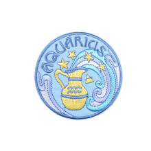 Aquarius embroidered patch iron-on or sew-on 1 piece