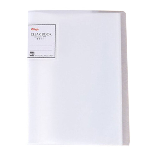 A3 Binder with Clear Plastic Sleeves 30 Pages