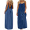 Women's Navy Sleeveless Backless Summer Dress 2026 1