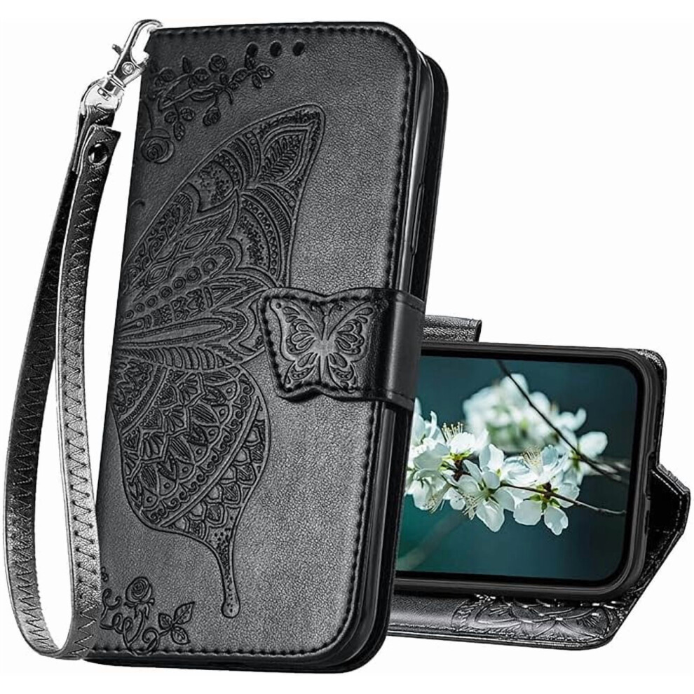 Iphone 16 Plus Case Butterfly-Embossed Pu Leather Flip 962125124538