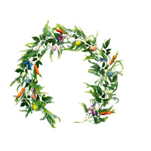 Clearance Easter Egg Garland – Spring Vine with Greenery & Eggs for Outdoor/Indoor Decor