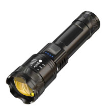 Hochleistungsfähige, wiederaufladbare LED-Taschenlampe für Outdoor-Abenteuer, Camping, Wandern, Notfälle, Laufen bei Nacht mit mehreren Modi