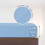 King Size Fitted Sheet Blue Brushed Microfiber 70x60x11.8 In 3