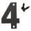 Modern Metal House Numbers for Exterior Use, Anti-Rust 1
