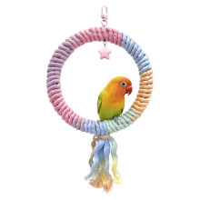 Bird Rope Swing Toy for Small Birds Including Conures and