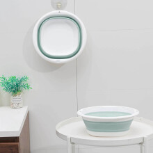Portable Foldable Wash Basin for Home and Camping, Space-Saving Foldable Sink Made of Flexible Material with Easy-Clean Surface
