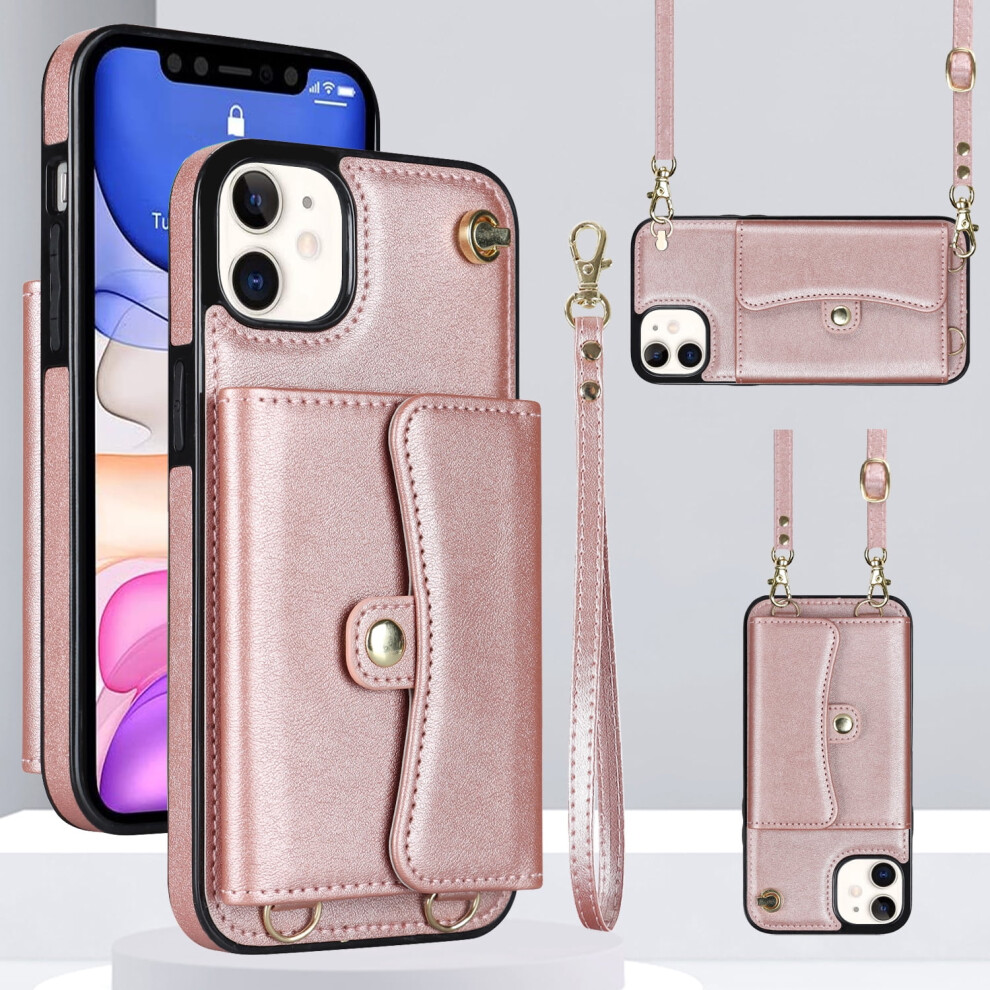 Rfid-Blocking Leather Crossbody Wallet For Iphone 15 Plus 9104145185606