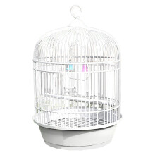 Portable Round Bird Cage for Lovebirds and Conures
