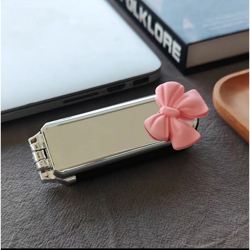 Portable folding hair brush with mirror 1 piece