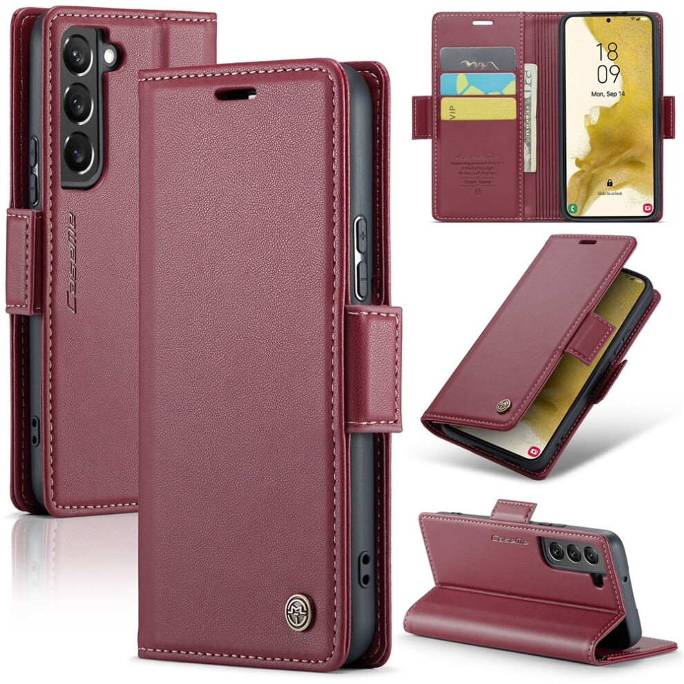 Caseme Leather Wallet Case For Samsung Galaxy S22 5G With 968604592539