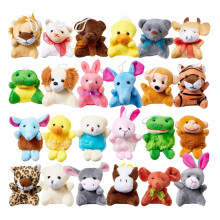 Mini Stuffed Animals Plush Keychain Set 24 Pcs