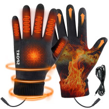 Heated Gloves Heated Gloves For Men Women With 3 Heat Settings Touchscreen Warming Gloves For Climbing Hiking Cycling Camping, Winter Essentials