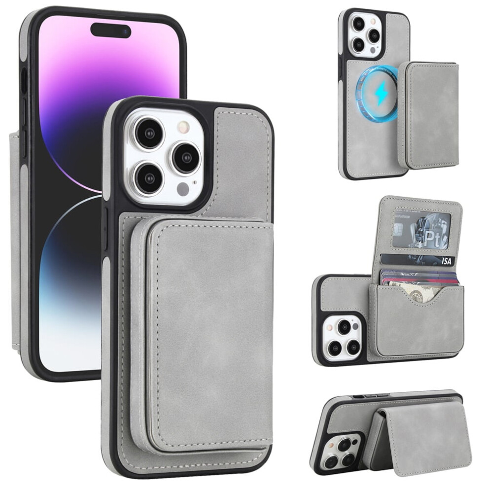 Rfid-Blocking Leather Iphone 13 Pro Purse Case With Magsafe 968604593611