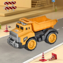 Construction Truck Toy for Toddlers, Friction-Powered Dump