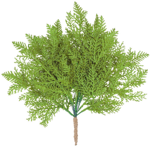 Green Glitter Christmas Branches DIY Decor 20 pcs 13.38