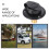 RV water inlet flange black ABS 1 piece 8