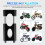 Hemoton Handlebar Mount Risers Metal 1 Pair 7