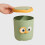 Owl Desktop Trash Can with Swing Lid Green 1.5L 2