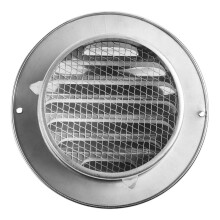 Flat Round Air Vent Grill Metal Cover Circle Ducting Ventilation 80Mm 100Mm