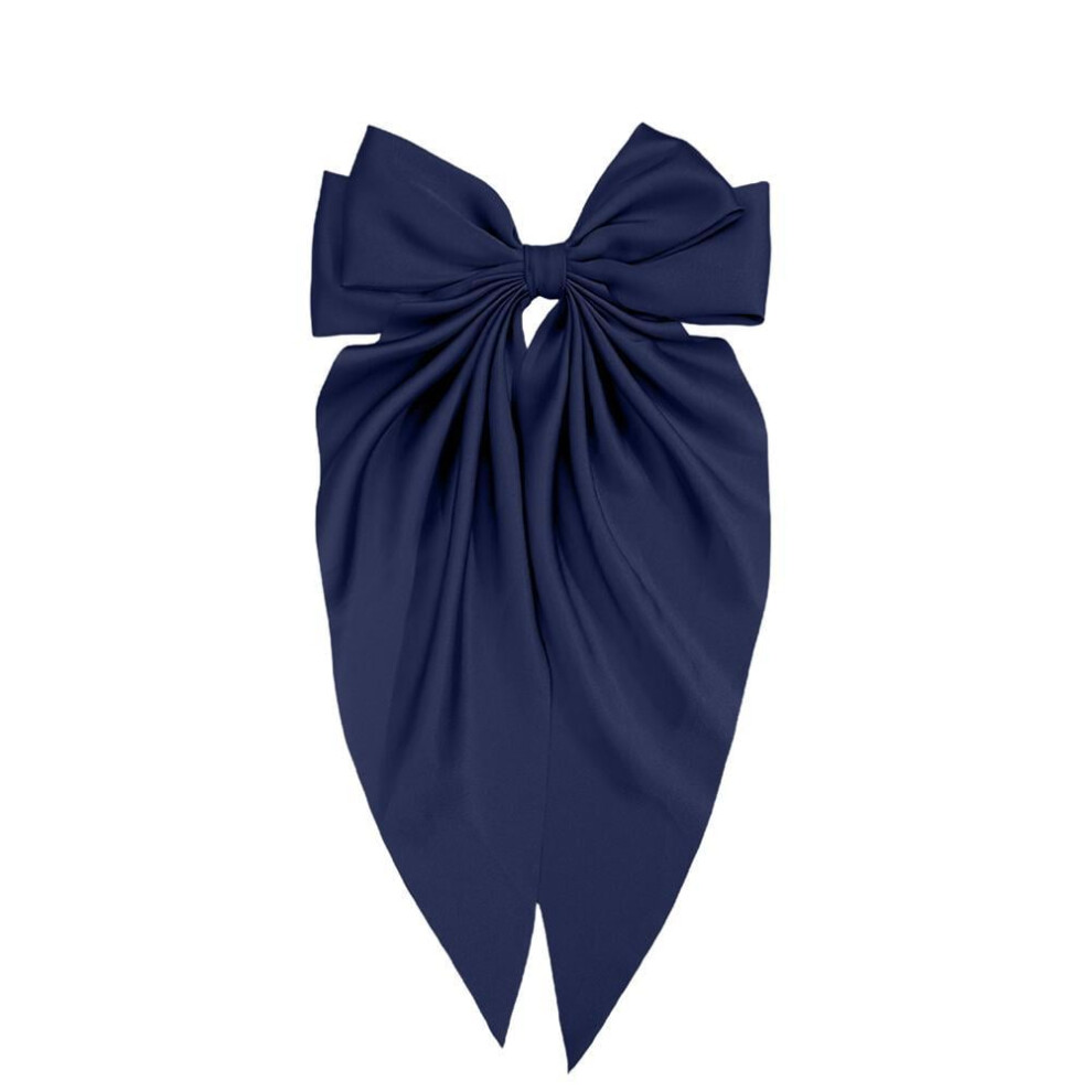 Oversized Bow Hair Clip for Women - Polyester Spring Clip,
