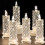 LED Crystal Candle Lights Rose Shadow Design 6 Pack 1