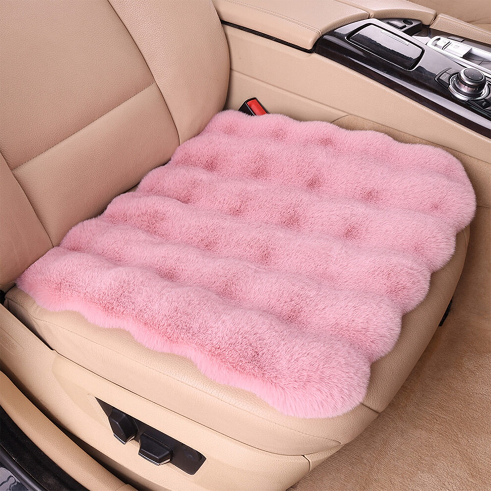 Car Seat Cushion Winter Plush Ergonomic 17.7X17.7 Inch 9104145163819