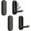 Foldable Invisible Wall Hook Zinc Alloy 4 Pack Black 1