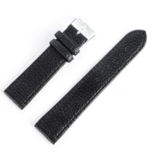 Genuine Leather Watch Band Litchi Pattern Pin Buckle