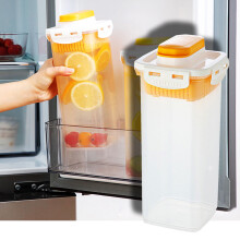Bouteille d'eau froide avec filtre à fruits de 1,7 L, pichet à grande capacité avec porte latérale, carafe résistante à la chaleur de qualité