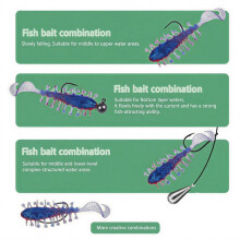 18Pcs Simulation Sea Cucumbers Bait Fishing Lures Topwater Lures 4 TPE US