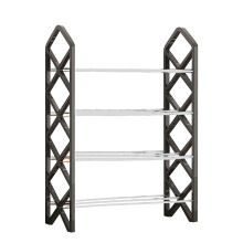 Christmas Gifts Clearance Shoe Rack Shoe Rack Storage Organizer with 4 Tiers Metal Shelves for Bedroom Closet Entry Dorm Room