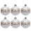 Vintage Shatterproof Snowflake Ornaments Silver 6PCS 1