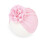 Baby-Mädchen-Turbanmütze aus Polyester-Baumwolle mit Blumenmuster 2