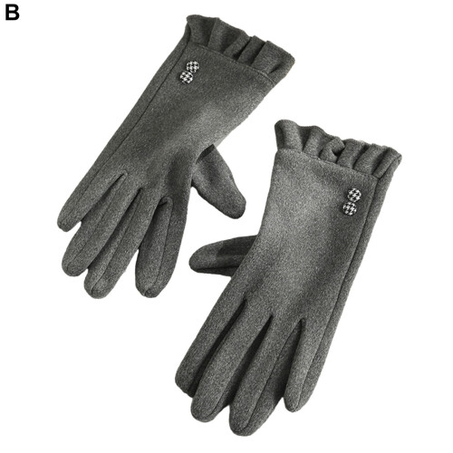 Winter-Touchscreen-Handschuhe für Damen, Einheitsgröße, Grau 1