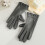 Winter-Touchscreen-Handschuhe für Damen, Einheitsgröße, Grau 3
