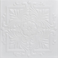 Victorian Foam Ceiling Tile White Heron 8 pcs 21.6 sq ft