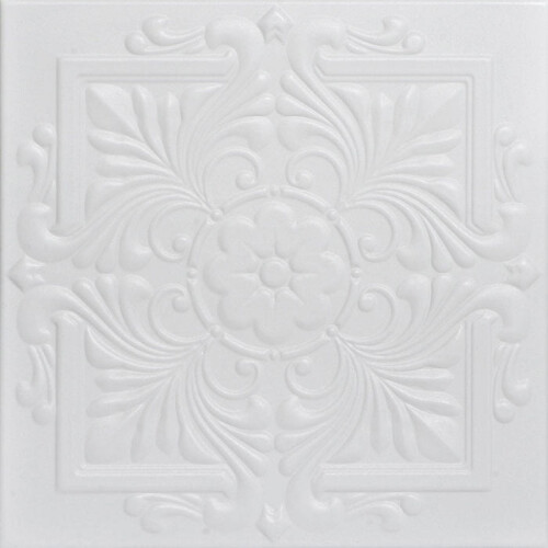 Victorian Foam Ceiling Tile White Heron 8 pcs 21.6 sq ft