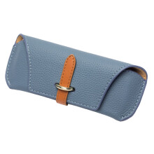 Leather Glasses Case with Protective Pockets