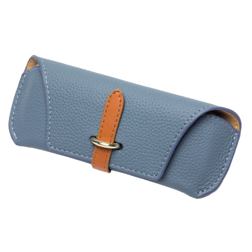 Leather Glasses Case with Protective Pockets