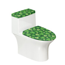 Clover Pattern Design Universal Easy to Clean 2-Piece with Fits All Toilet Shapes Toilet Protector Cover Washable