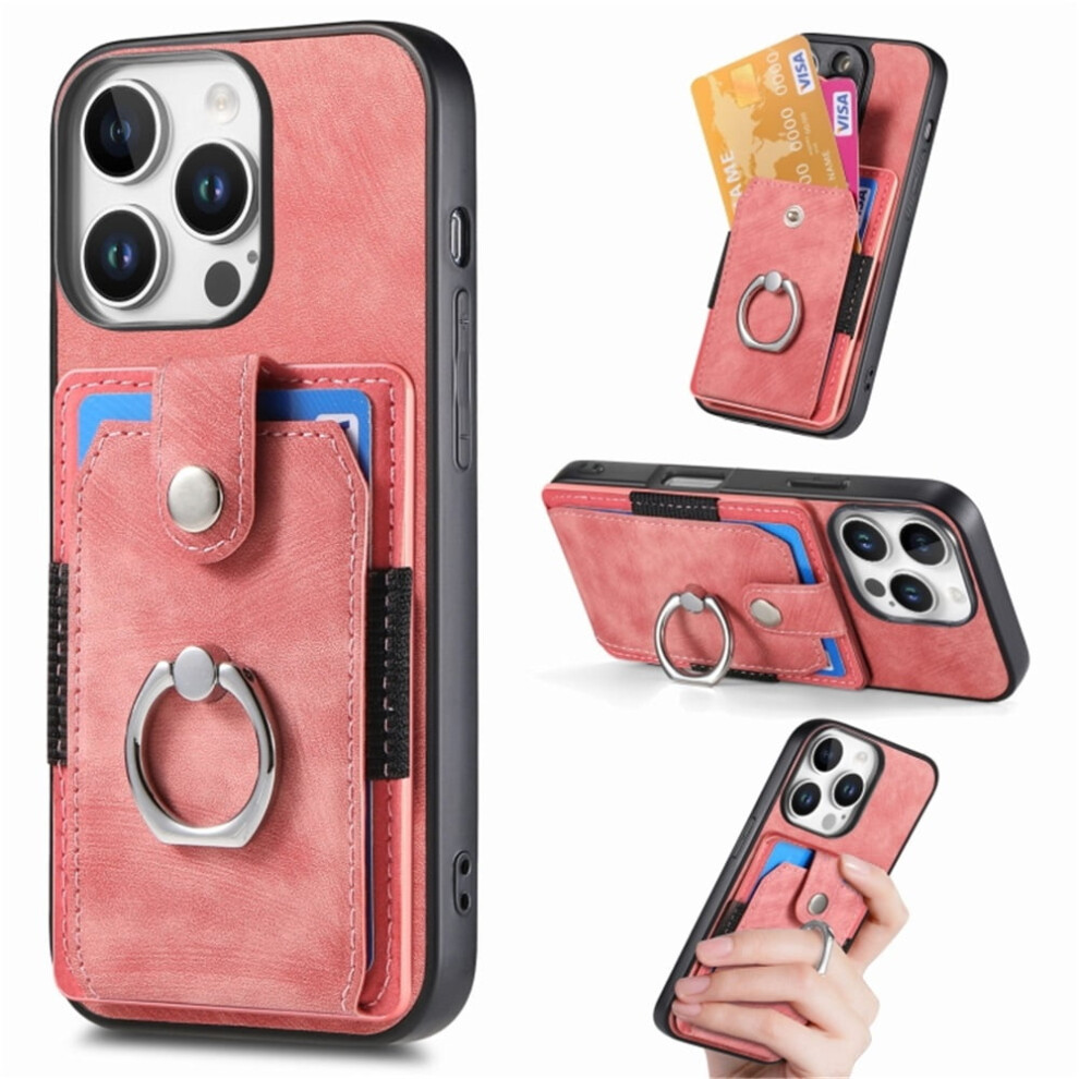 Iphone 16 Pro Max Wallet Case Pu Leather Pink 968604588839