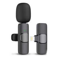 Wireless Lavalier Mic for iPhone iPad Omnidirectional Clip