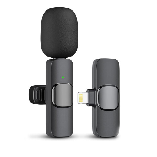 Wireless Lavalier Mic for iPhone iPad Omnidirectional Clip