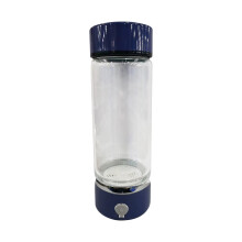 Draagbare waterstofwatergenerator in glazen fles, USB-oplaadbaar, SPE PEM-folie, 420 ml, hoog borosiliciumgehalte, antioxidanten, gezondheidscadeaus,
