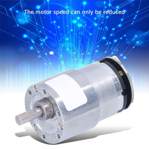 Speed Reduction Gear Motor with Encoder,  12V Electric Micro- Geared Motor Supporting Forward Reverse Movement 1